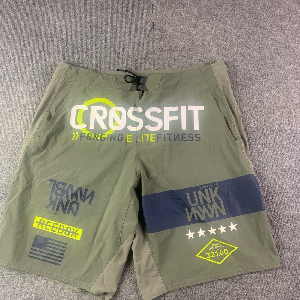 Reebok CrossFit Mens All Over Print10"  Board Shorts Size 36 Multicolor
